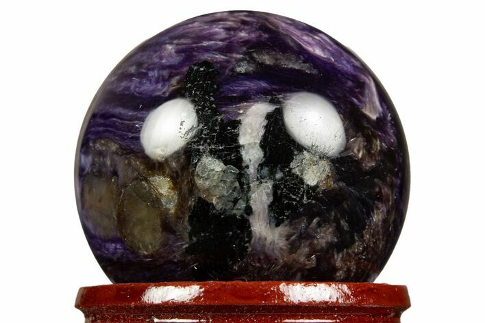 Polished Purple Charoite Sphere - Siberia #323490